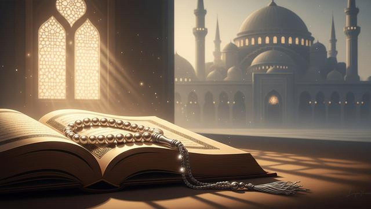 Ilustrasi amalan bulan Rajab, dzikir, puasa, doa. [Foto: Gemini]