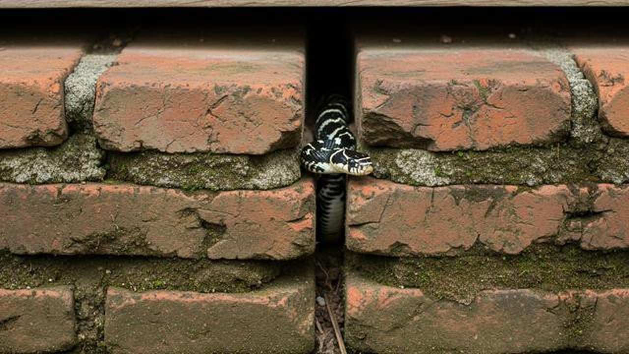 Tips Mengusir Anakan Ular yang Bersembunyi di Celah Pondasi Rumah/ Ilustrasi AI