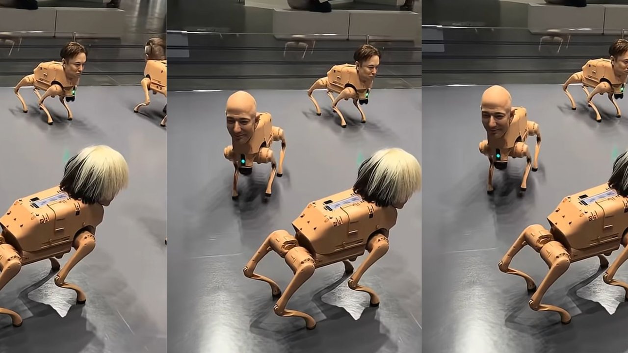 Anjing Robot Bermuka Elon Musk Curi Perhatian