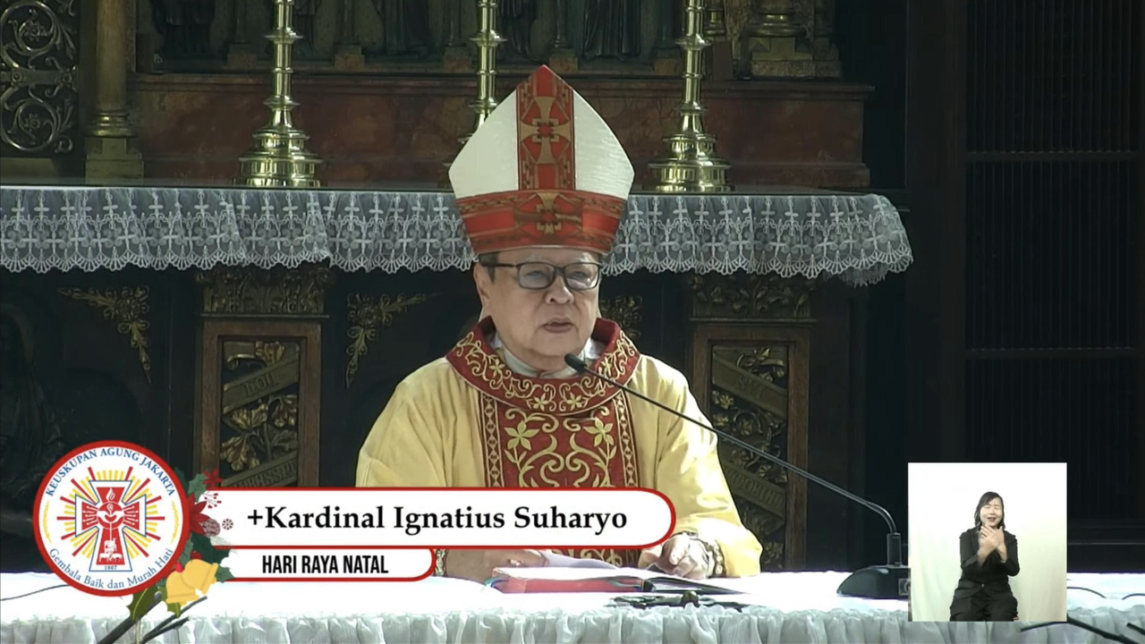 Pesan Mendalam Uskup Agung Jakarta Kardinal Ignatius Suharyo Saat Khotbah Misa Natal
