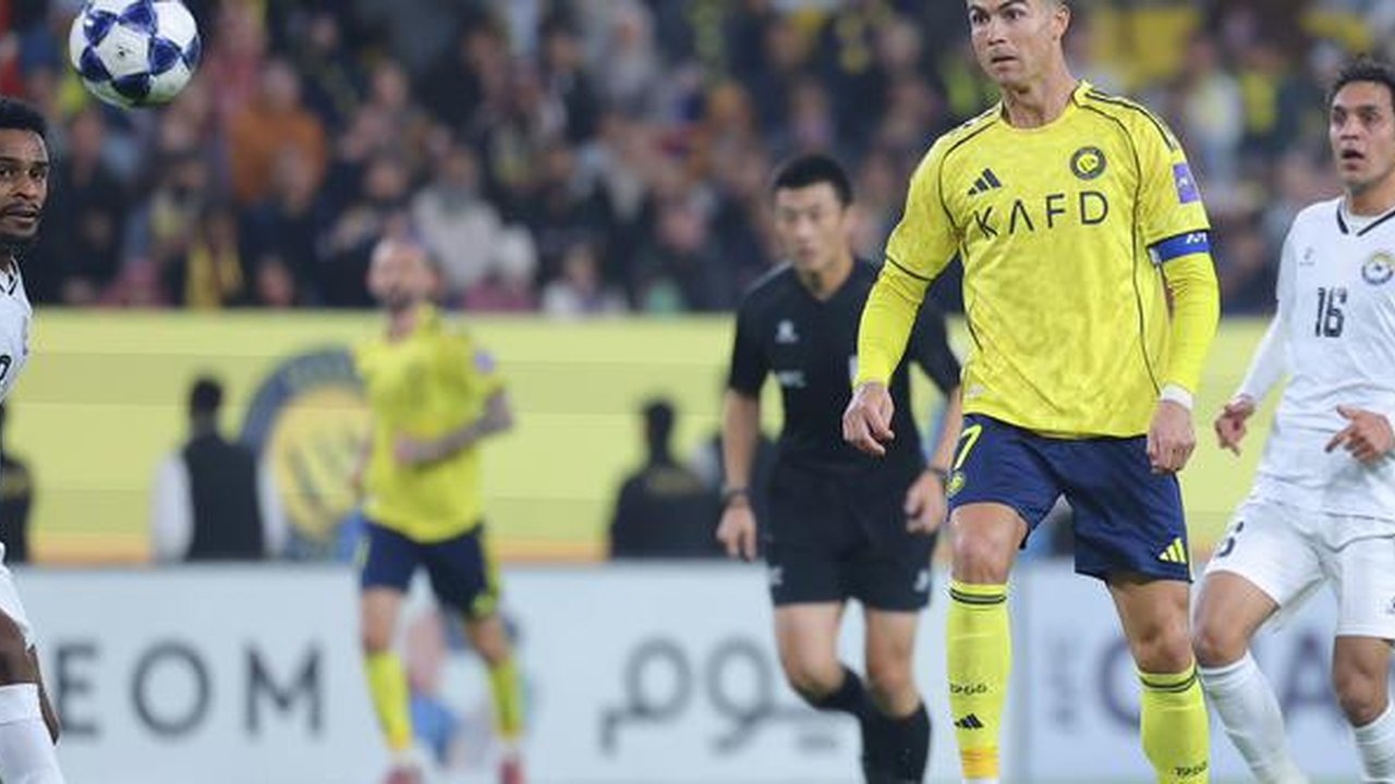 Pemain Al-Nassr Cristiano Ronaldo saat mengalahkan Al-Zawraa SC pada ajang AFC Champions League Two. (X/Al-Nassr)
