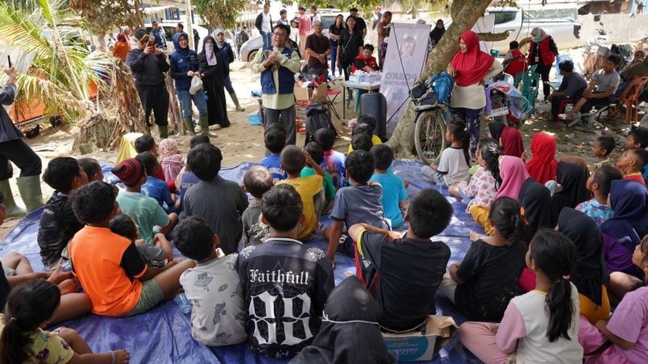 TelkomGroup menunjukkan komitmen sosialnya dengan menghadirkan program pemulihan psikologis anak di Aceh Tamiang pascabencana, serta bantuan esensial lainnya.