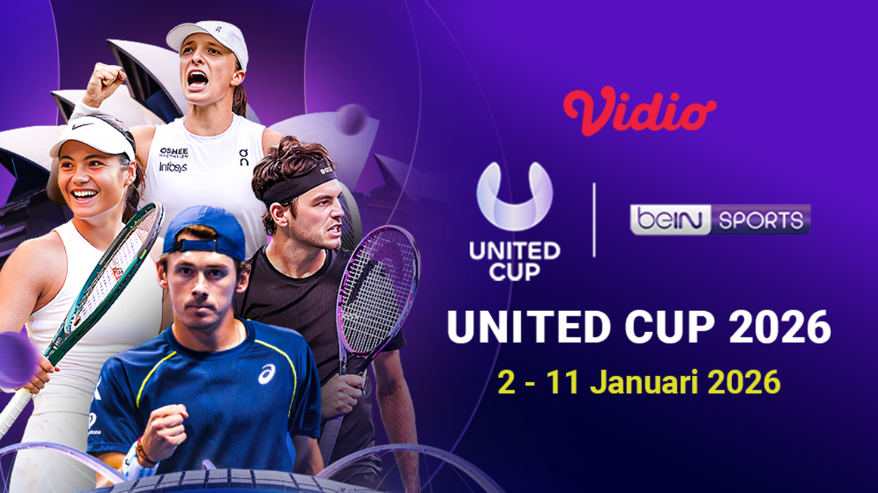 Berikut Jadwal Pertandingan United Cup 2026, Tayang di Vidio