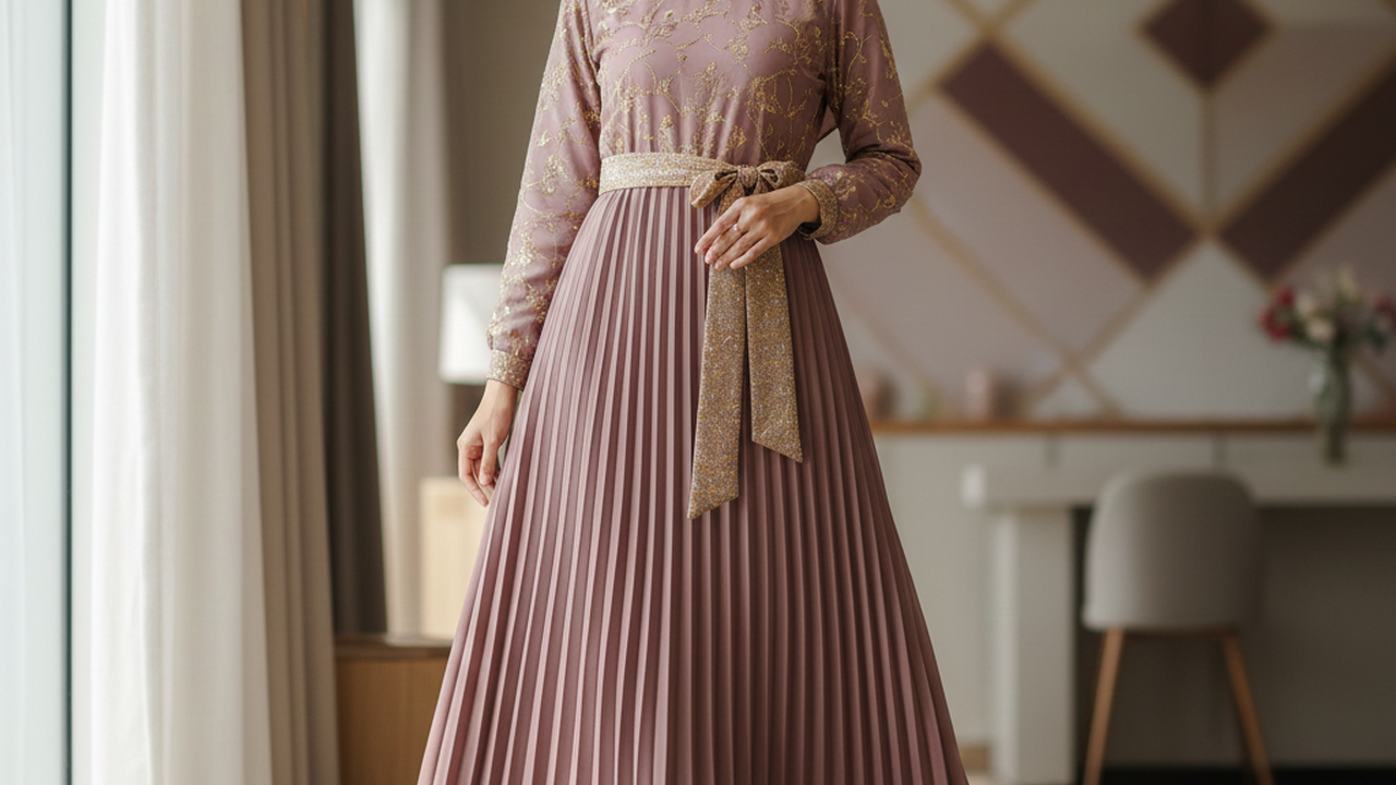 Tren Gamis Lebaran 2026: Padukan Warna Mauve, Mocha, dan Gold untuk Semua Tone Kulit