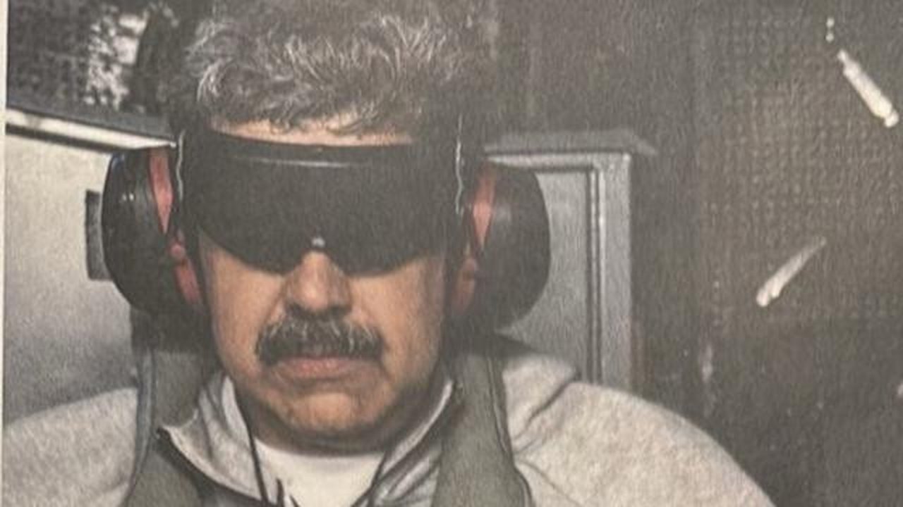 Photo of the captured Nicolas Maduro on USS Iwo Jima, shared by Trump. (Photo: Donald Trump's Truth Social)