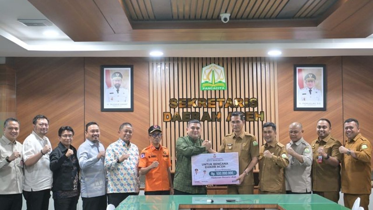 Pemerintah Kota Makassar menunjukkan kepeduliannya dengan menyalurkan Bantuan Bencana Aceh senilai Rp500 juta, membantu penanganan dampak banjir bandang dan tanah longsor di provinsi tersebut.