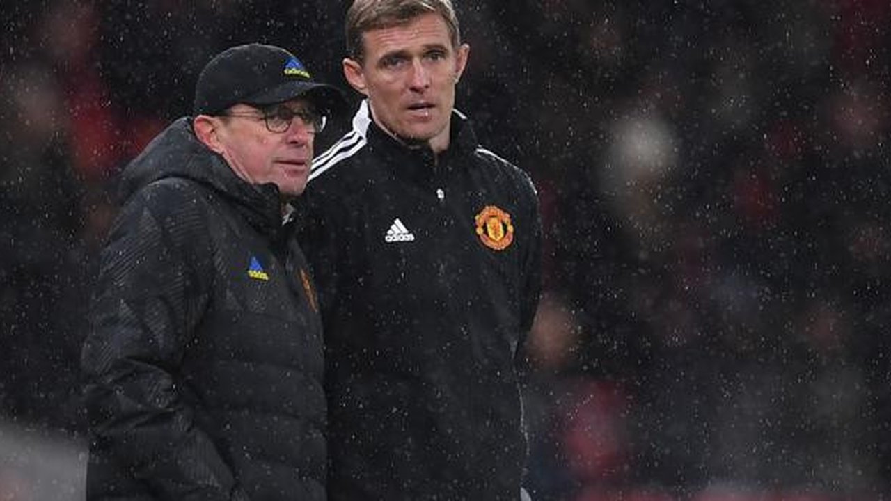 Asisten pelatih Manchester United, Darren Fletcher. (AFP/Paul Ellis)