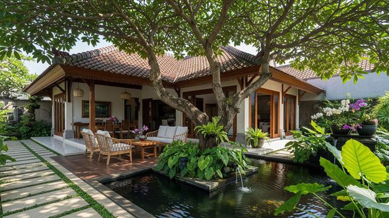 Teras Kolam Refleksi dengan Pohon Peneduh (Pond & Shade Tree Terrace). Foto: Gemini