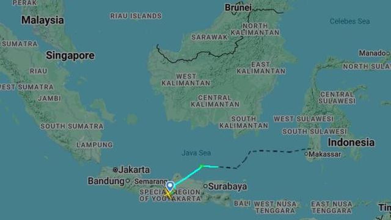 Pesawat ATR 400 milik Indonesia Air Transport dilaporkan hilang kontak saat melakukan penerbangan dari Yogyakarta menuju Makassar, Sabtu (17/1/2026). (Dok. Istimewa)