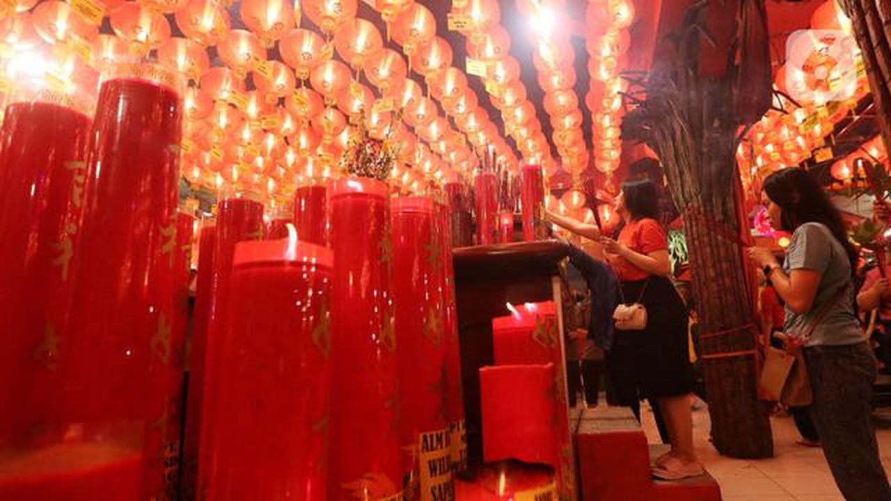 Warna merah bagi masyarakat Tionghoa mencerminkan kegembiraan dan dalam memulai sesuatu yang baru. (Liputan6.com/Angga Yuniar)