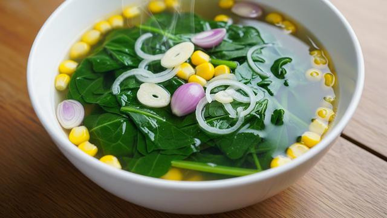 Sayur Bayam Jagung Bening (Sumber: gemini.com)