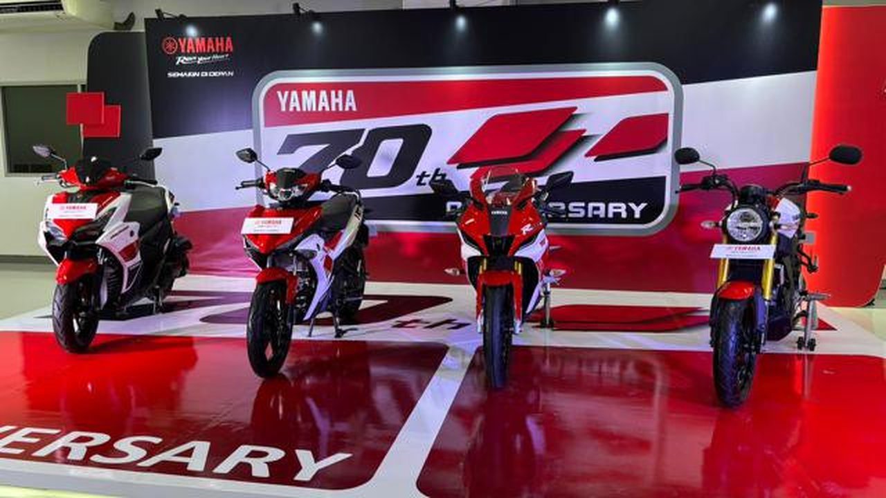 Empat Motor Yamaha Dapat Livery Khusus Edisi 70 Tahun, Ini Harganya (Arief A/Liputan6.com)