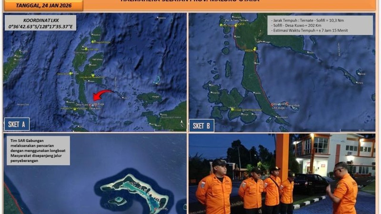 Kantor SAR Ternate meluncurkan operasi pencarian intensif untuk seorang nelayan yang hilang kontak di Perairan Ibu, Halmahera Barat, setelah berpamitan di tengah cuaca buruk. Insiden hilangnya nelayan ini memicu kekhawatiran.