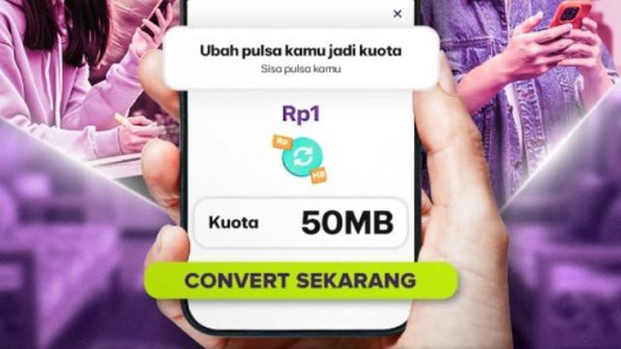 Tukar sisa saldo jadi kuota internet. Credit: Axis