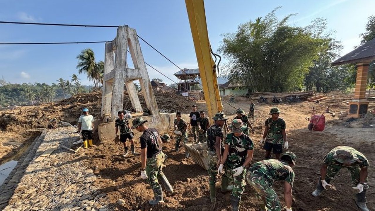 Satgas Gulbencal TNI kebut Pembangunan Jembatan Gantung Tukka yang vital bagi masyarakat. Ditargetkan rampung Februari 2026, bagaimana progresnya?