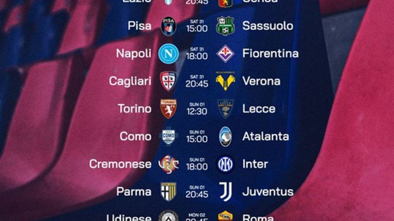 Simak Jadwal Liga Italia pekan ke-23! Inter Milan berkesempatan menjauh dari AC Milan, sementara tim-tim lain berebut posisi di papan atas. Siapa yang akan unggul?