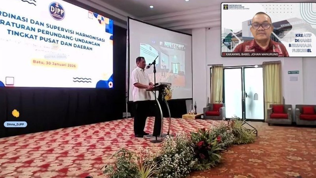 Kepala Kanwil Kemenkum Provinsi Kepulauan Bangka Belitung, Johan Manurung, menegaskan pentingnya forum koordinasi harmonisasi rancangan peraturan daerah (perda) untuk meningkatkan kualitas produk hukum di wilayah tersebut.