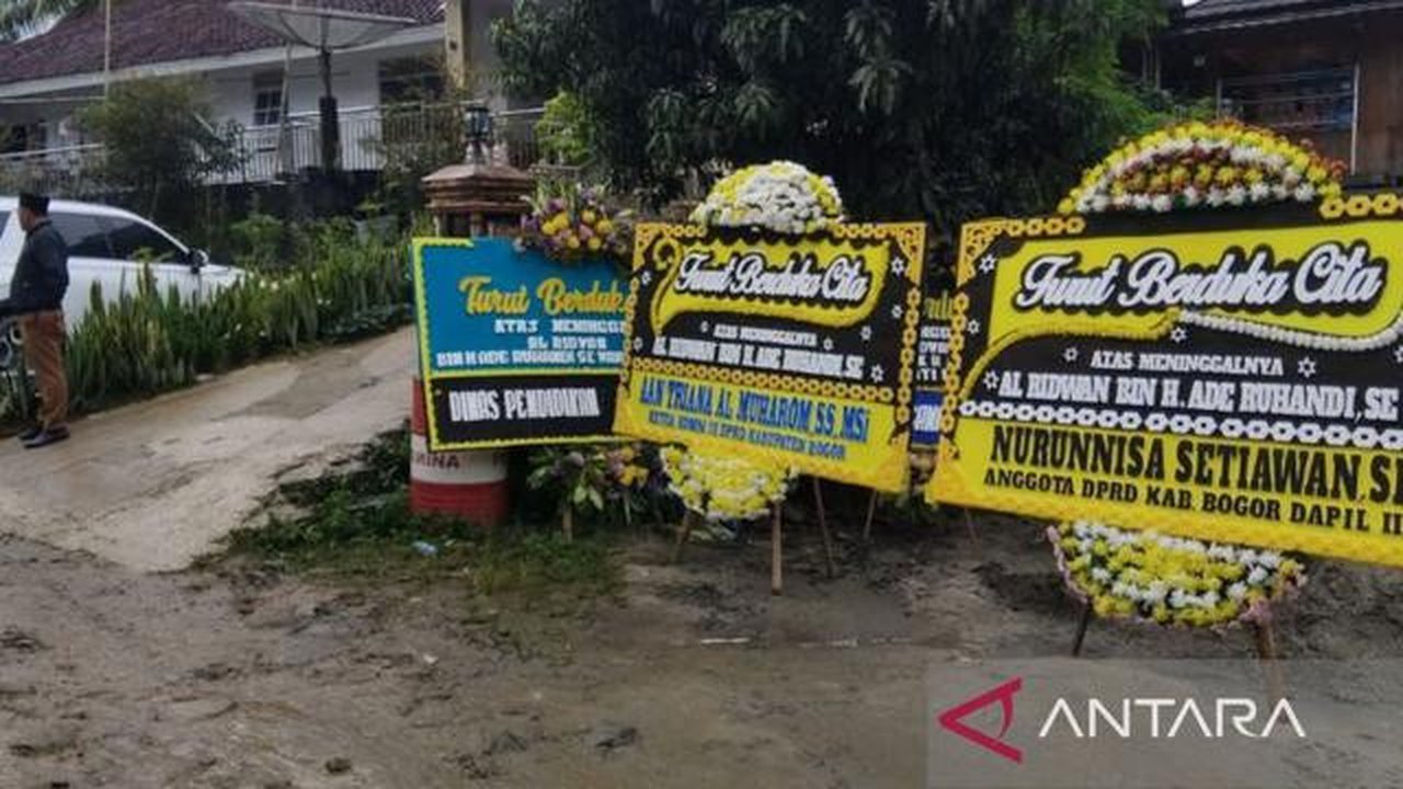 Rumah duka putra Wakil Bupati Bogor Ade Ruhandi alias Jaro Ade. ANTARA/M Fikri Setiawan