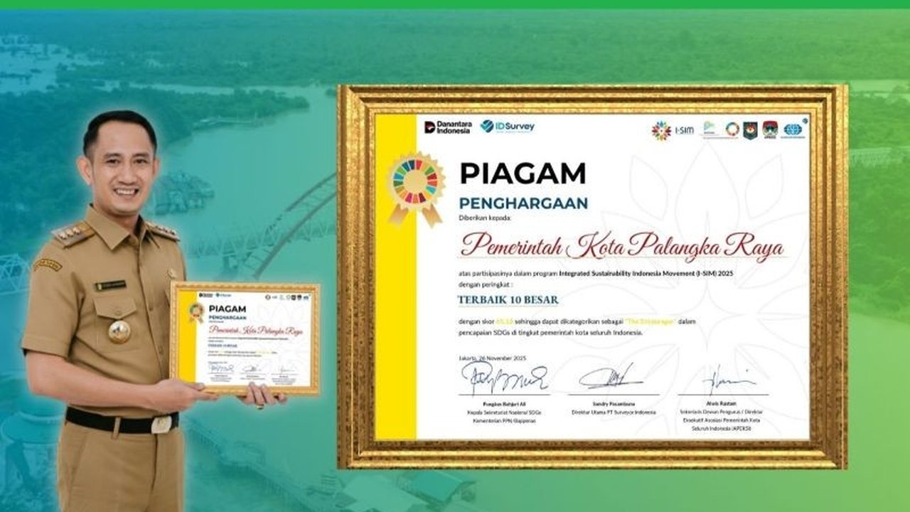 Kota Palangka Raya sukses meraih penghargaan 'The Encourager' dalam program I-SIM for Cities 2025 berkat akselerasi luar biasa dalam pencapaian Tujuan Pembangunan Berkelanjutan (SDGs). Simak bagaimana Palangka Raya menjadi motor penggerak keberlanjutan!