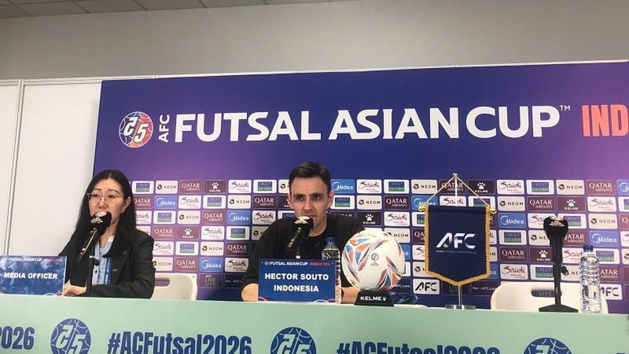 Pelatih Hector Souto menegaskan Timnas Futsal Indonesia tidak akan gentar menghadapi Iran di final Piala Asia Futsal 2026, meski lawan adalah raja futsal Asia.
