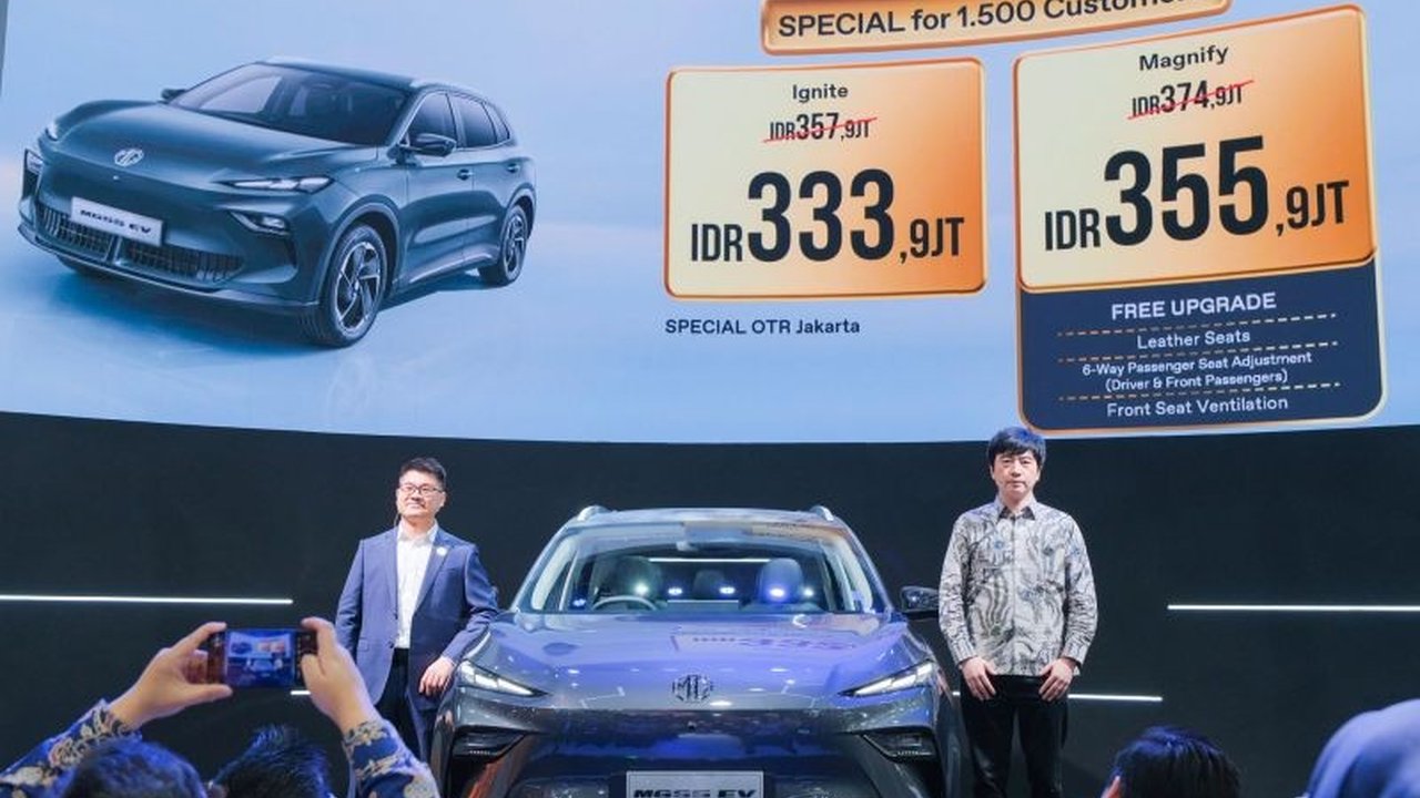 MG Motor Indonesia secara resmi mengumumkan harga MG S5 EV mulai Rp357,9 juta di ajang Indonesia International Motor Show (IIMS) 2026, menyasar keluarga muda dengan fitur keselamatan dan kenyamanan berkendara.