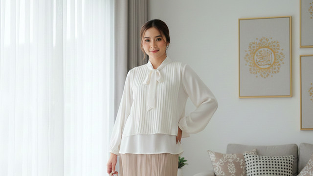 Model Baju Lebaran Tanpa Hijab Tapi Tetap Sopan (created by AI)