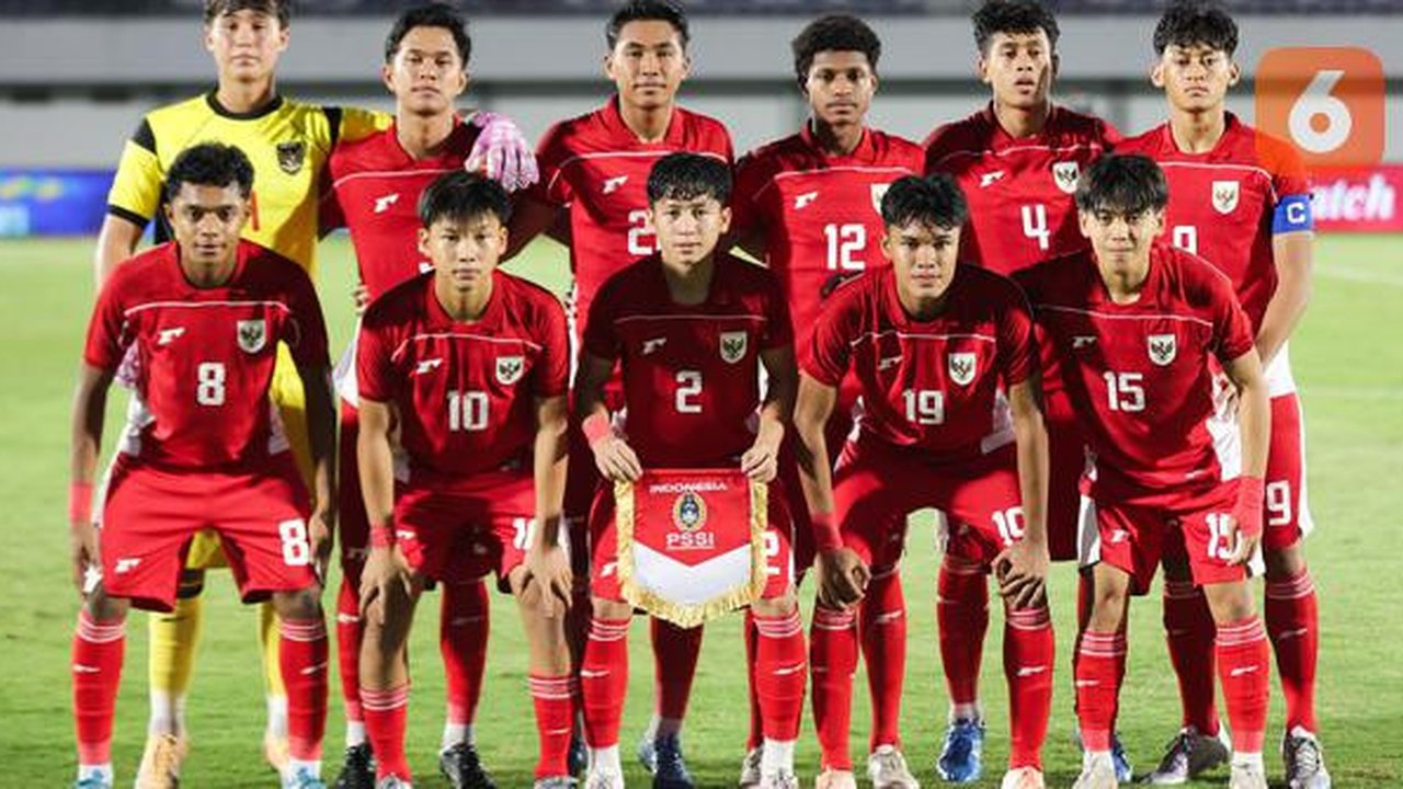 Timnas Indonesia U-17 Vs Timnas China U-17. (Bola.com/Abdul Aziz).