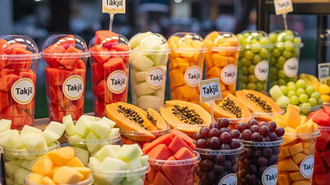 Ide Jualan Takjil Aneka Buah Potong Segar (AI)