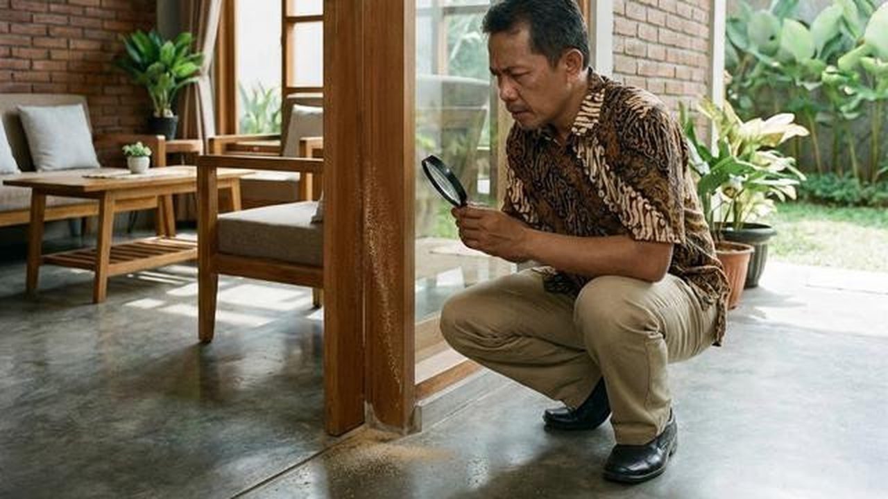 Serbuk kayu jejak rayap (Gemini AI)