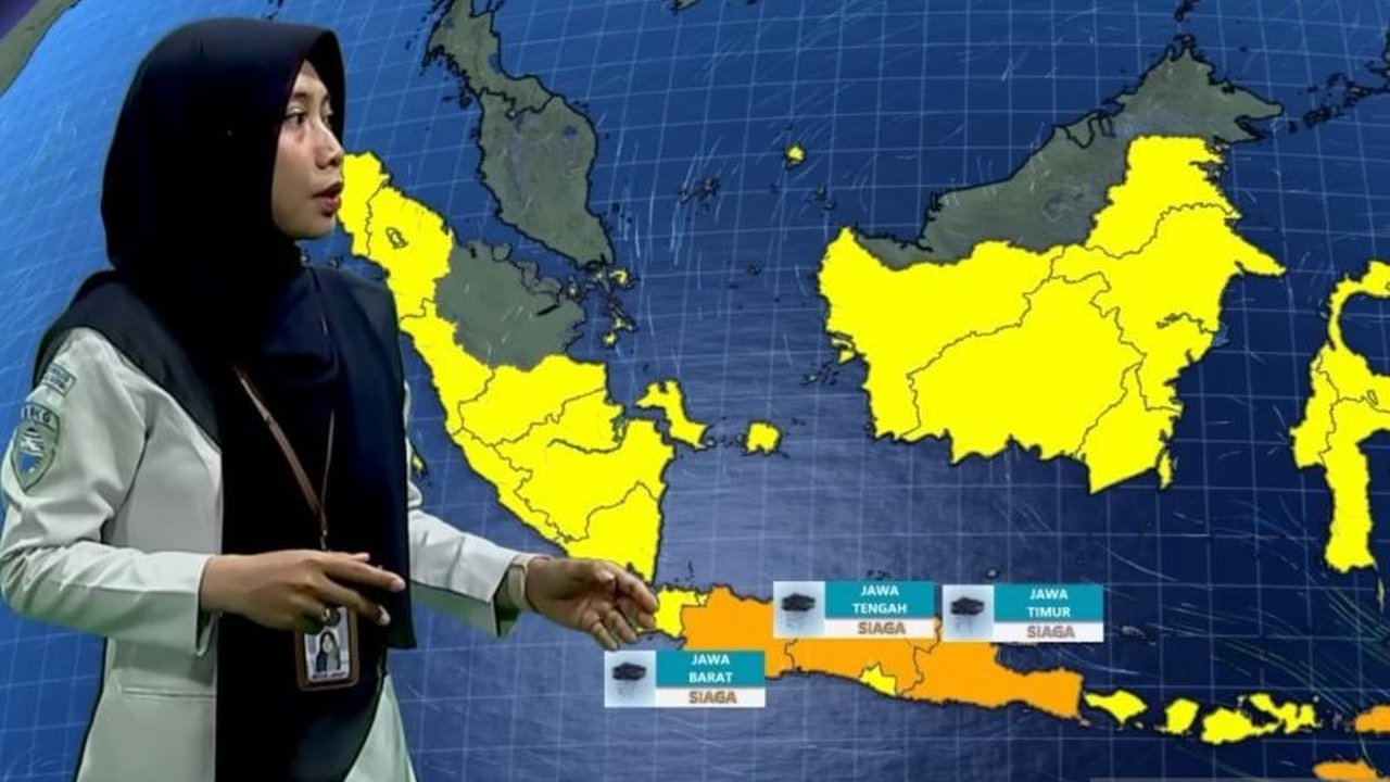 BMKG memprakirakan hujan lebat hingga sangat lebat akan mengguyur beberapa wilayah Indonesia pada Minggu ini, masyarakat diimbau waspada terhadap potensi cuaca ekstrem berdasarkan Prakiraan Cuaca BMKG terbaru.