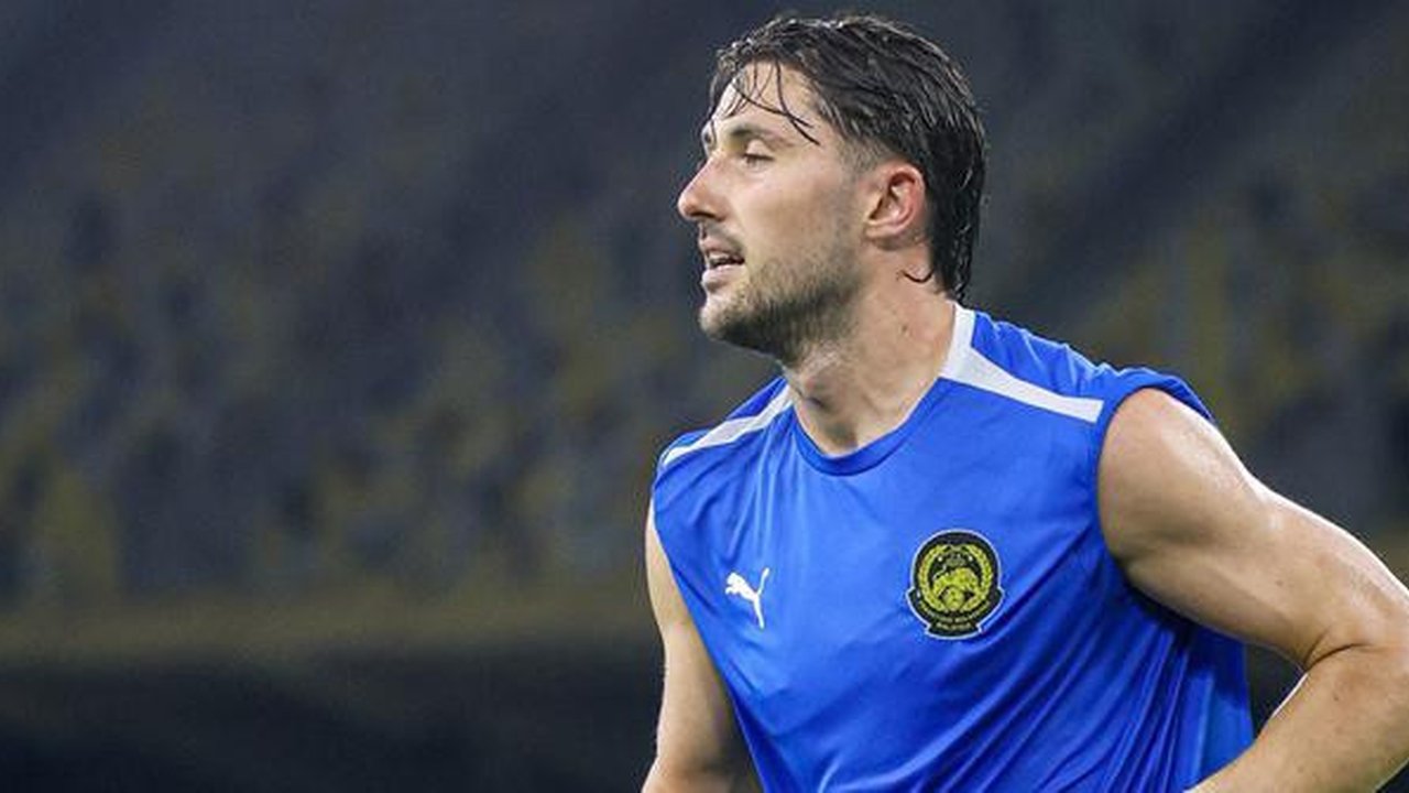 Facundo Garces ketika berlatih bersama Timnas Malaysia (Ofisial X Timnas Malaysia/@malaysia_nt)