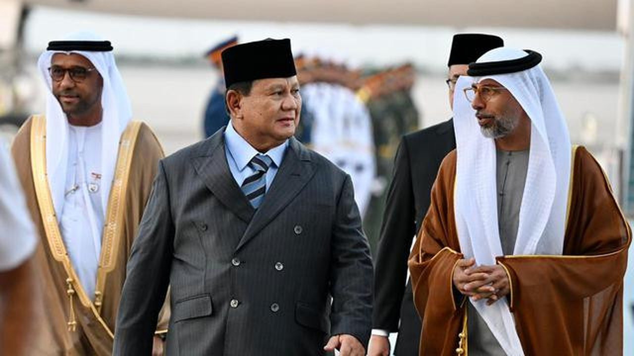 Prabowo Tiba di Abu Dhabi (Dok: Biro Pers)