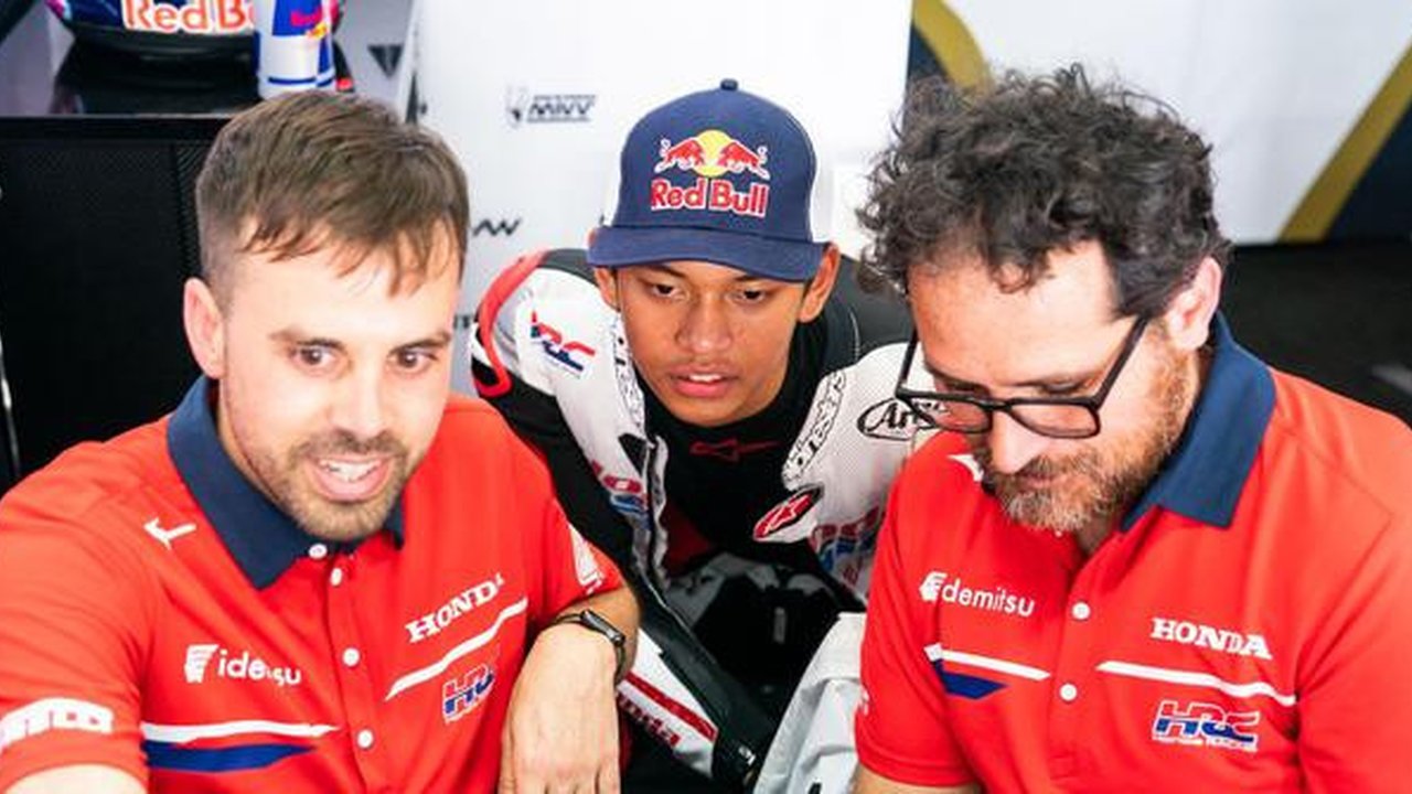 Pembalap Honda Team Asia, Veda Ega Pratama. (Honda Team Asia)
