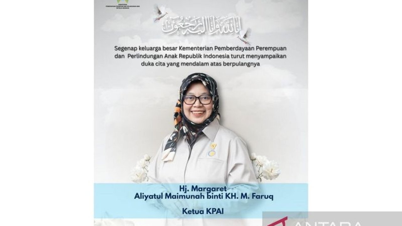 Kementerian Pemberdayaan Perempuan dan Perlindungan Anak (KemenPPPA) menyatakan duka cita atas berpulangnya Ketua KPAI Margaret Aliyatul Maimunah. Simak perjalanan dan dedikasi Ketua KPAI Meninggal Dunia ini.