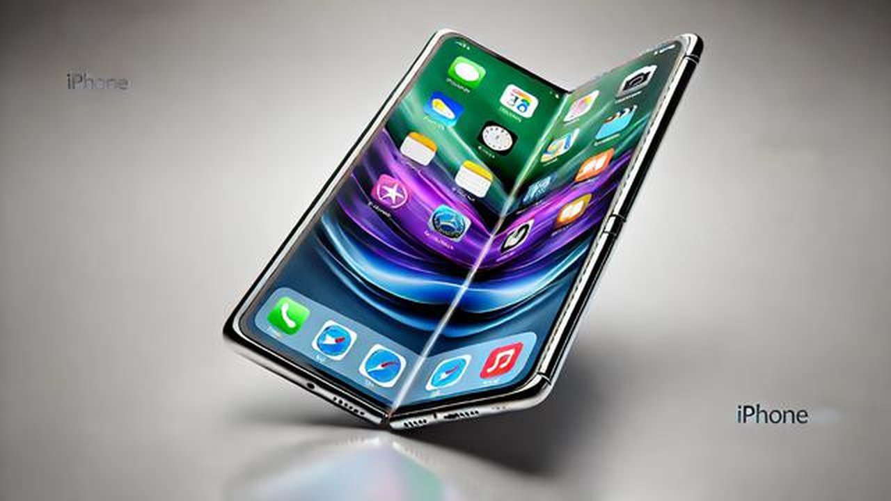 Ilustrasi iphone lipat (Foto: Rizka Nur Laily via ChatGPT)