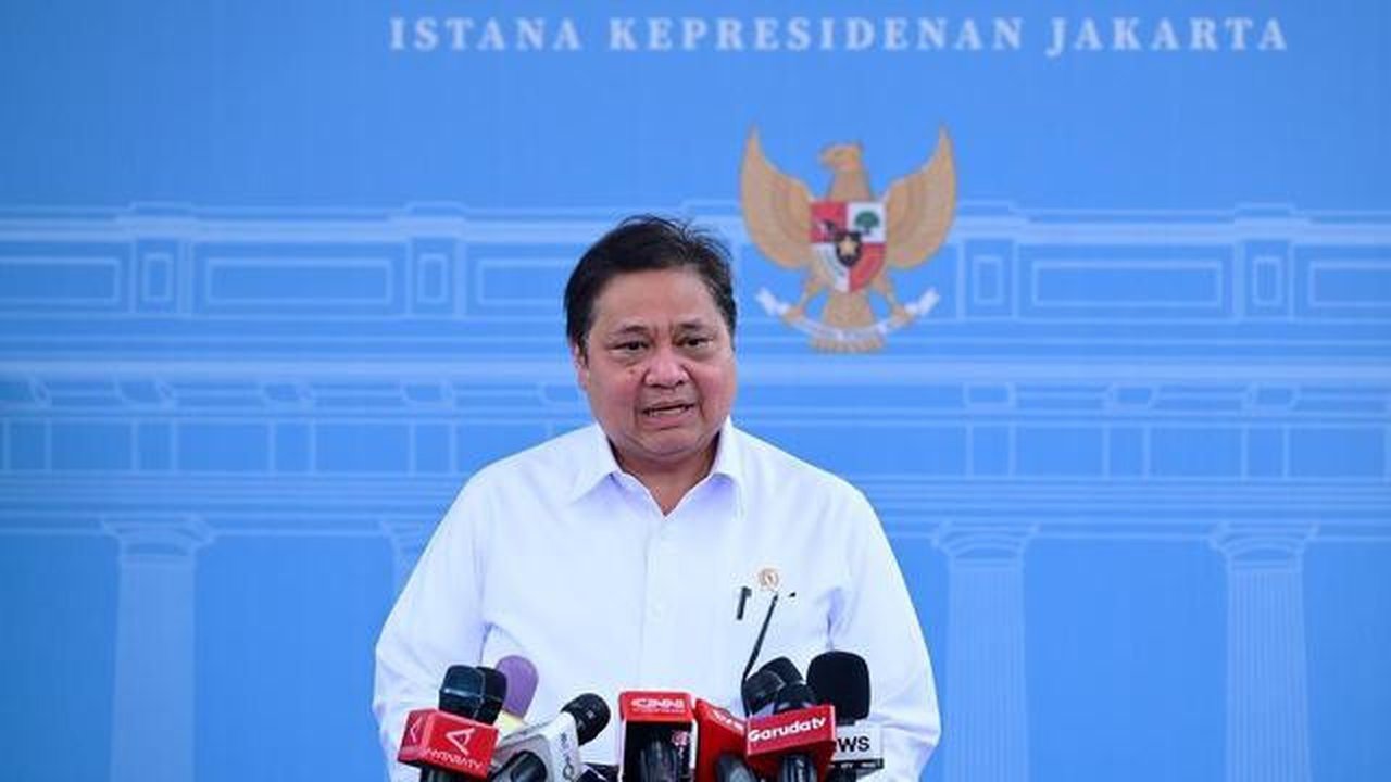 Menteri Koordinator Bidang Perekonomian Airlangga Hartarto di Kompleks Istana Kepresidenan Jakarta. (Foto: Istimewa).