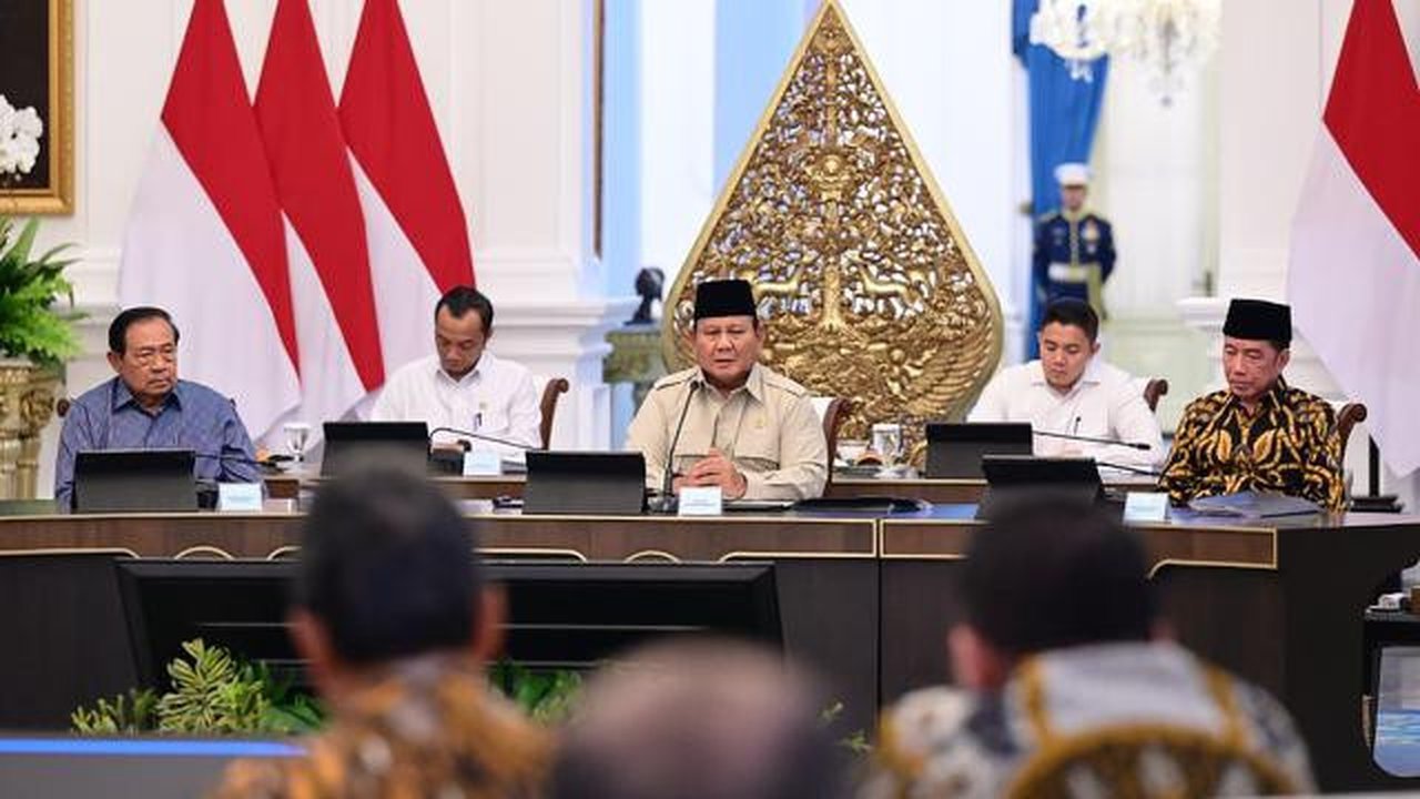 Presiden Prabowo Subianto mengundang para Presiden dan Wakil Presiden Republik Indonesia terdahulu di Istana Jakarta, pada Selasa, 3 Maret 2026. (Foto: BPMI Setpres/Muchlis Jr).
