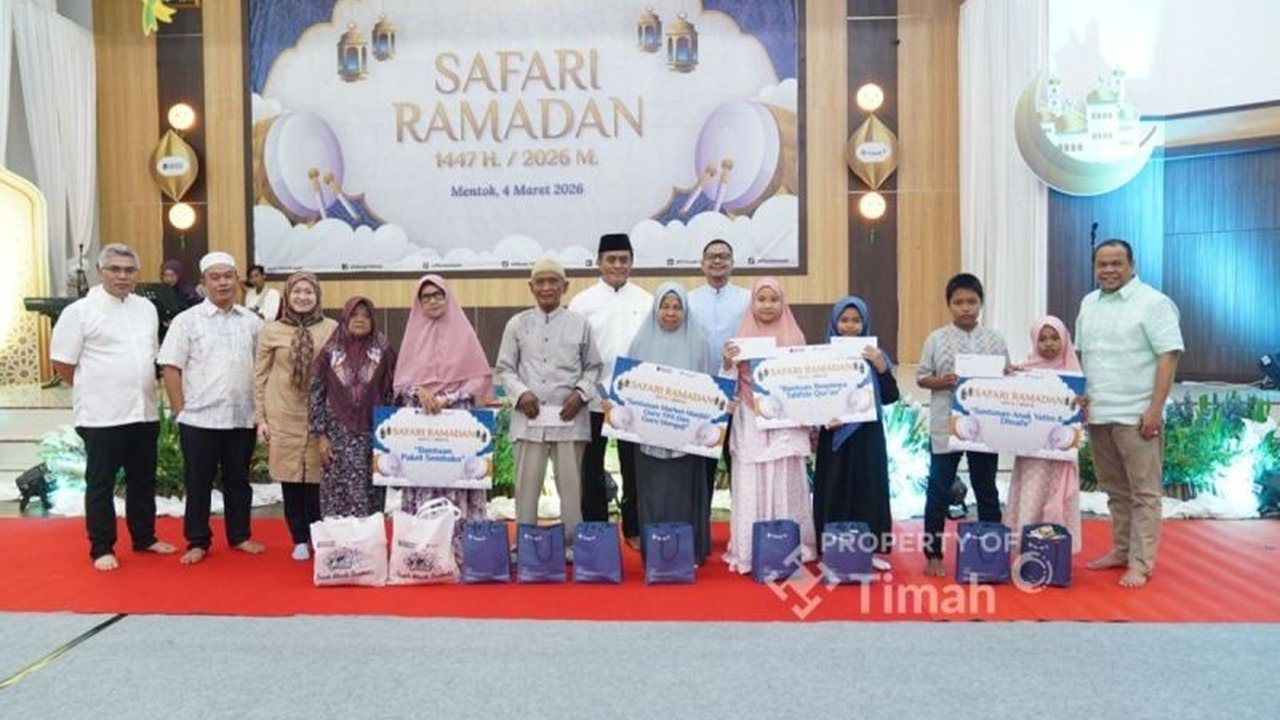 PT Timah Tbk mendistribusikan 600 paket bantuan sembako di Bangka Barat untuk membantu masyarakat kurang mampu selama Ramadhan 1447 H, memastikan kebutuhan pangan terpenuhi.
