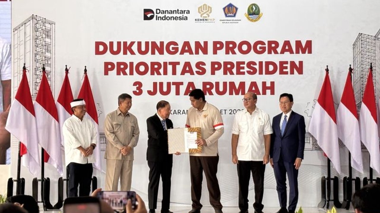 Pemerintah akan membangun 140 ribu unit hunian vertikal di Cikarang, Jawa Barat, memanfaatkan lahan hibah dari Lippo Group sebagai bagian dari upaya Pembangunan Hunian Vertikal untuk masyarakat berpenghasilan rendah.