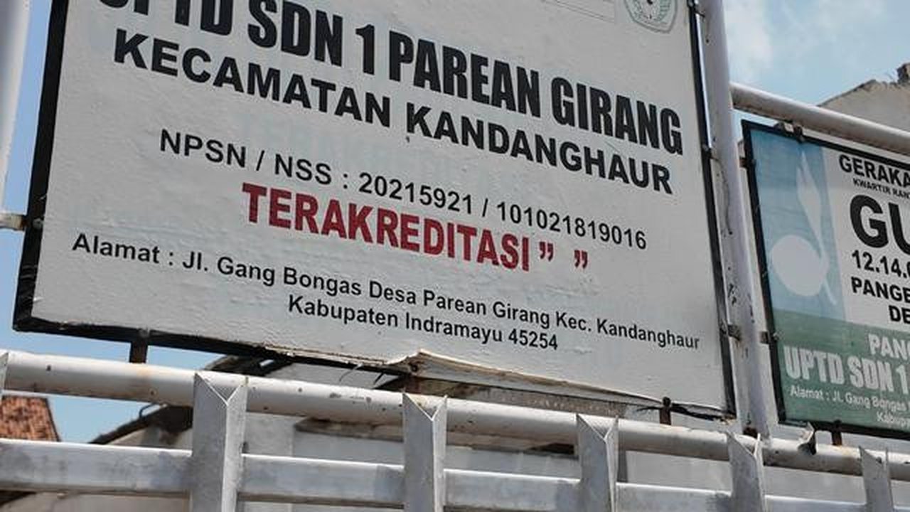 Revitalisasi SDN 1 Parean Girang Indramayu. (Badan Komunikasi Pemerintah RI)