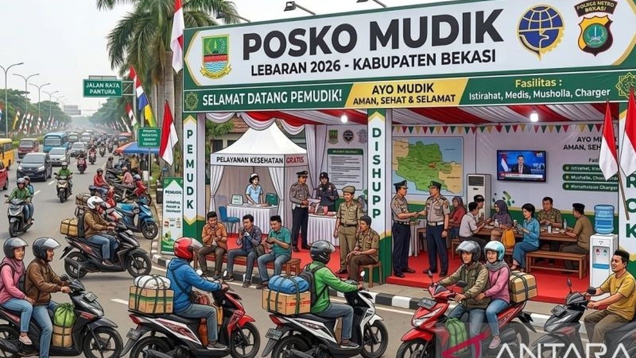 Pemerintah Kabupaten Bekasi telah menyiapkan 18 titik Pos Mudik Lebaran 2026 untuk melayani pemudik, memastikan keamanan dan kenyamanan selama arus mudik hingga balik Idul Fitri 1447 H.