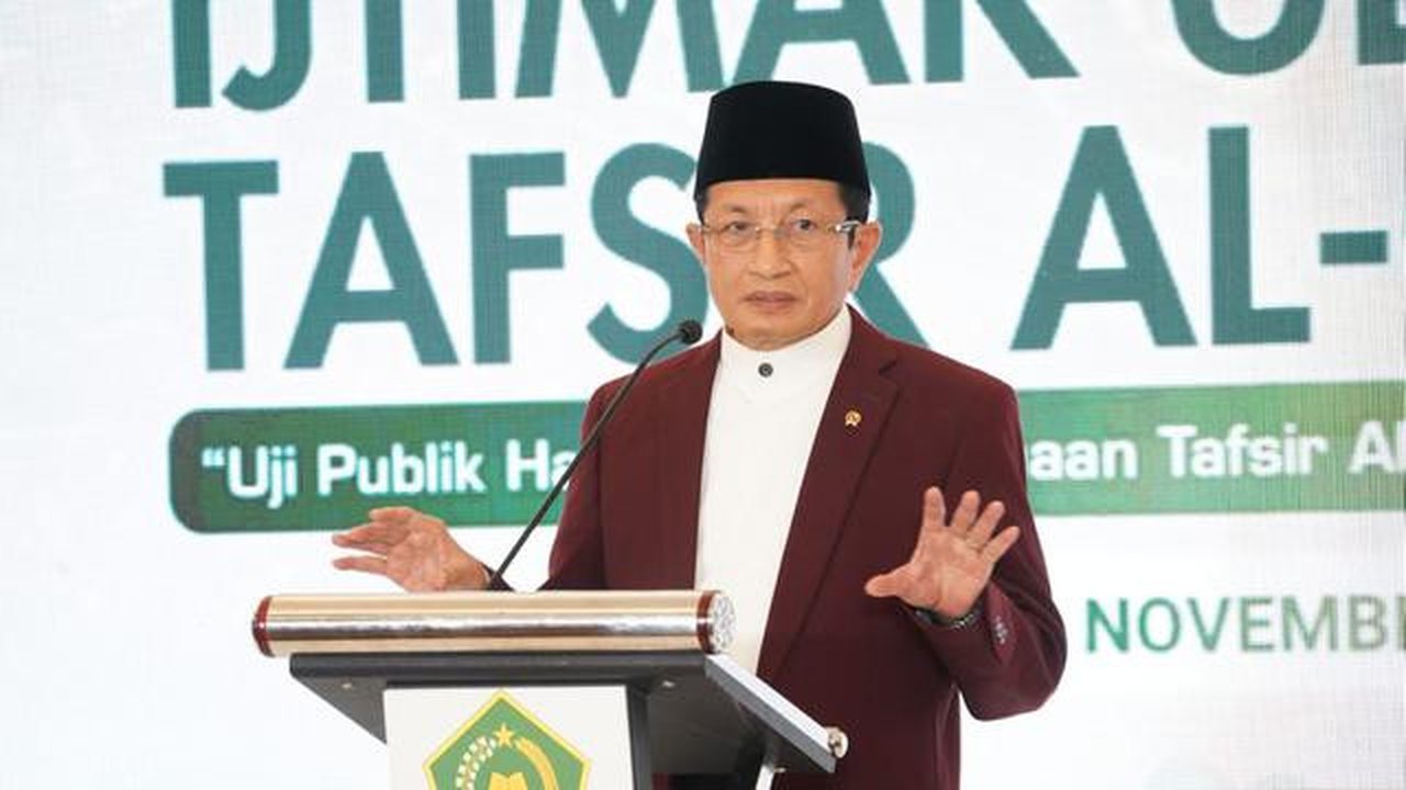 Menteri Agama (Menag) Nasaruddin Umar. (Tim Humas Kemenag)