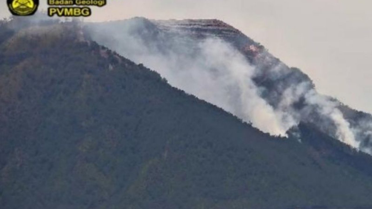 Vegetasi di sekitar kawah Gunung Iya, Ende, Nusa Tenggara Timur, dilaporkan terbakar sejak 8 Maret 2026 dan api masih terpantau hingga kini, memicu kekhawatiran meskipun aktivitas vulkanik Gunung Iya tetap pada Level II (Waspada).