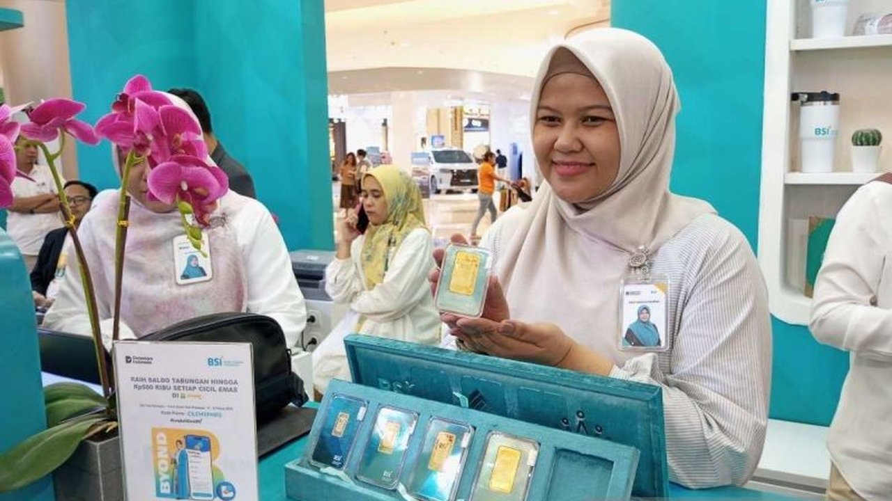 PT Bank Syariah Indonesia (BSI) Regional X Makassar berhasil mengelola 90 kilogram emas dari lebih 80 ribu nasabah tabungan emas per Maret 2026, menunjukkan tingginya minat investasi aman.