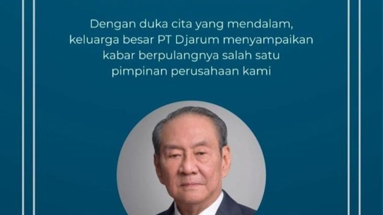 Kepergian Michael Bambang Hartono, bos Grup Djarum, meninggalkan duka mendalam bagi dunia usaha Indonesia. Jenazah akan dimakamkan di Rembang setelah disemayamkan di Jakarta dan Kudus. Ketahui detail rangkaian prosesi lengkapnya.