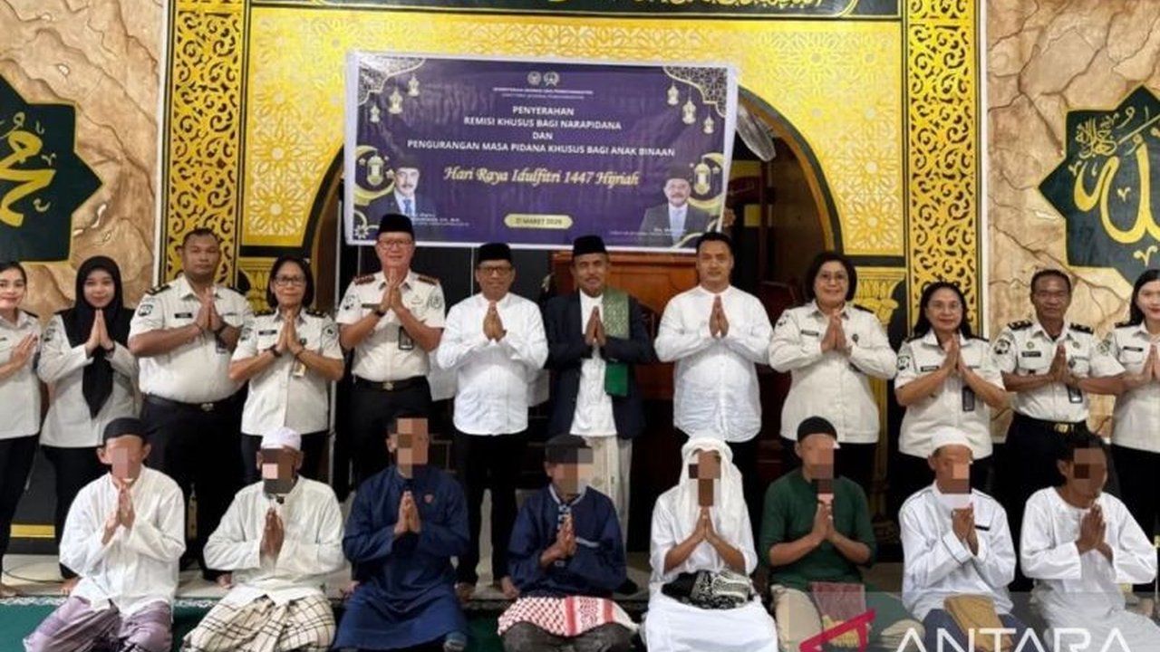 Sebanyak 430 narapidana di Maluku mendapatkan Remisi Khusus Idul Fitri 1447 Hijriah, menjadi harapan baru bagi warga binaan untuk kembali ke masyarakat setelah memenuhi syarat.