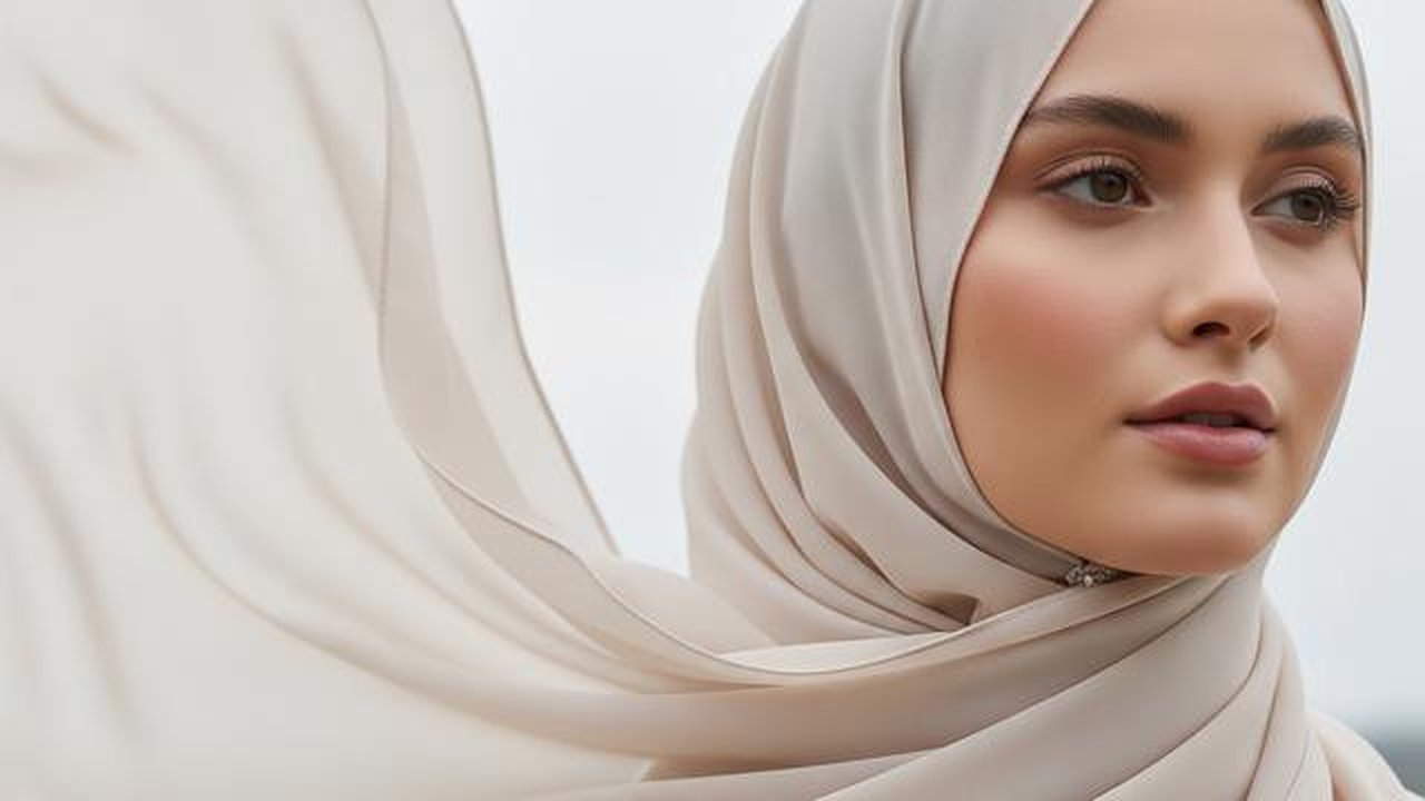Rekomendasi Bahan Hijab Adem dan Nyaman untuk Lebaran 2026 (Image by Gemini AI)