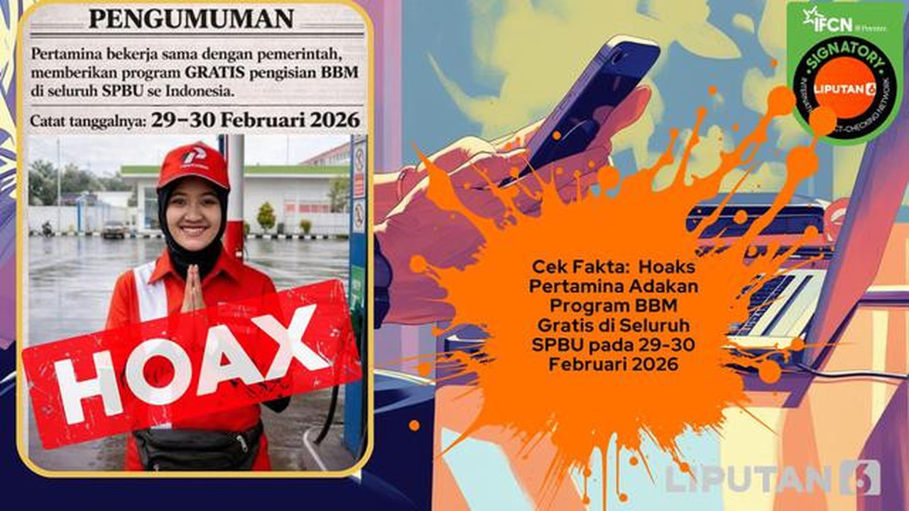 Cek fakta Pertamina adakan program BBM gratis di seluruh SPBU pada 29-30 Februari 2026.