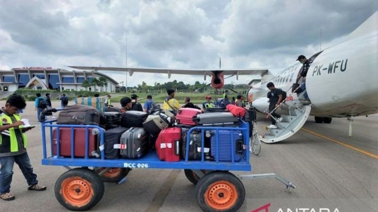 Penurunan signifikan penumpang arus balik pesawat di Bandara Haji Muhammad Sidik Muara Teweh terpantau pada H+5 Lebaran 2026, setelah puncak kepadatan pada hari sebelumnya.