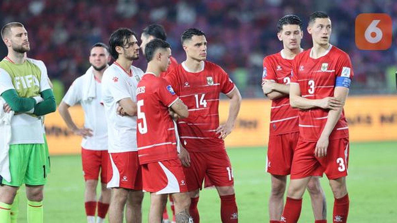 Ekspresi para pemain Timnas Indonesia setelah kalah dari Bulgaria pada final FIFA Series 2026 di Stadion Utama Gelora Bung Karno, Jakarta, Senin (30/3/2026). (Bola.com/M. Iqbal Ichsan)